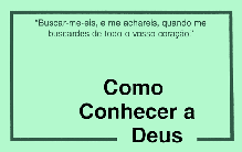 COMO CONHECER A DEUS (Portuguese)