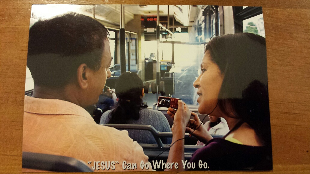The Jesus Film can be shared on public transportation!