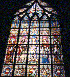 Stained glass window in Paris